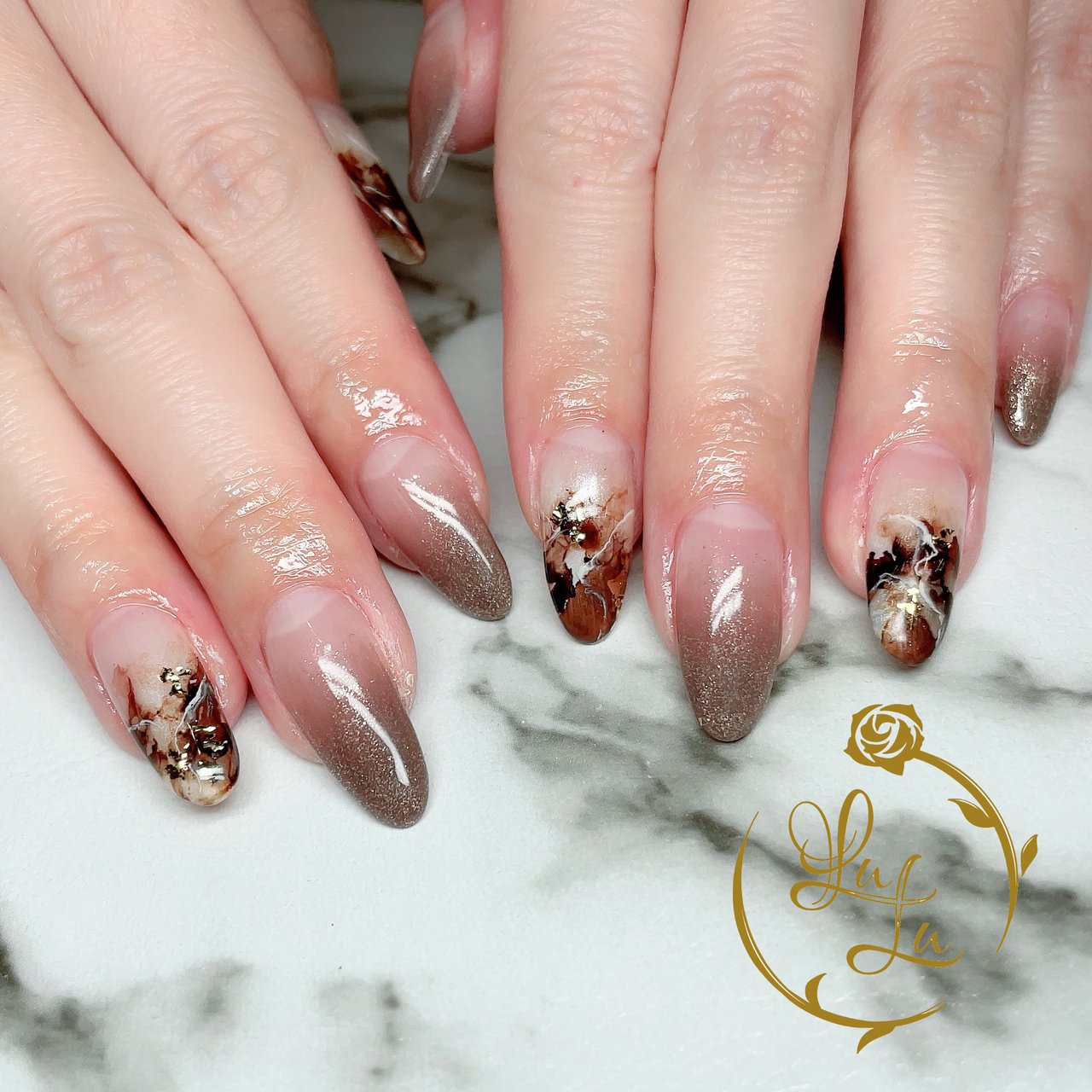 秋 冬 オールシーズン ハンド グラデーション Luxul ルズール のネイルデザイン No ネイルブック