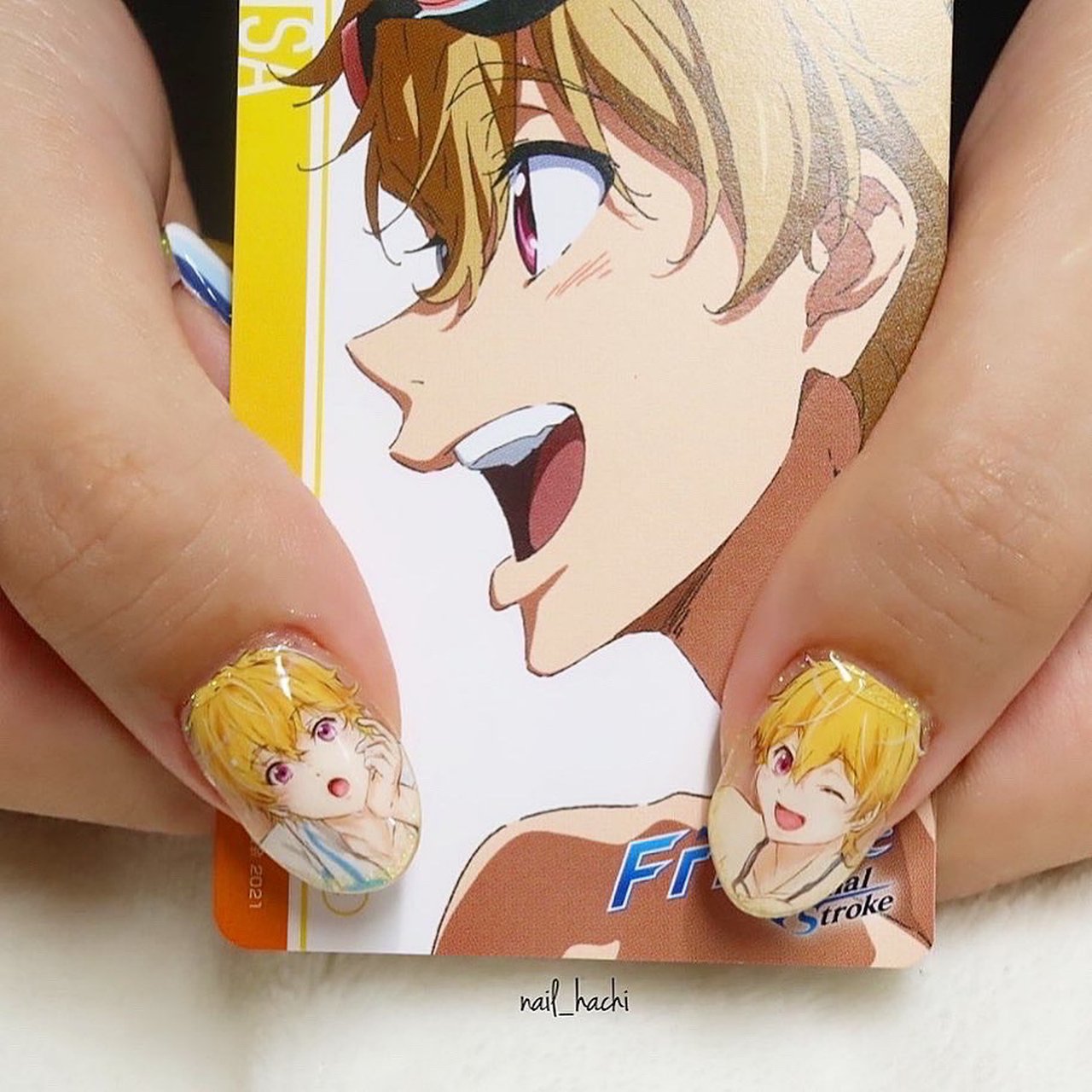 オールシーズン ハンド 変形フレンチ ホログラム ラメ Sawaのネイルデザイン No 654 ネイルブック