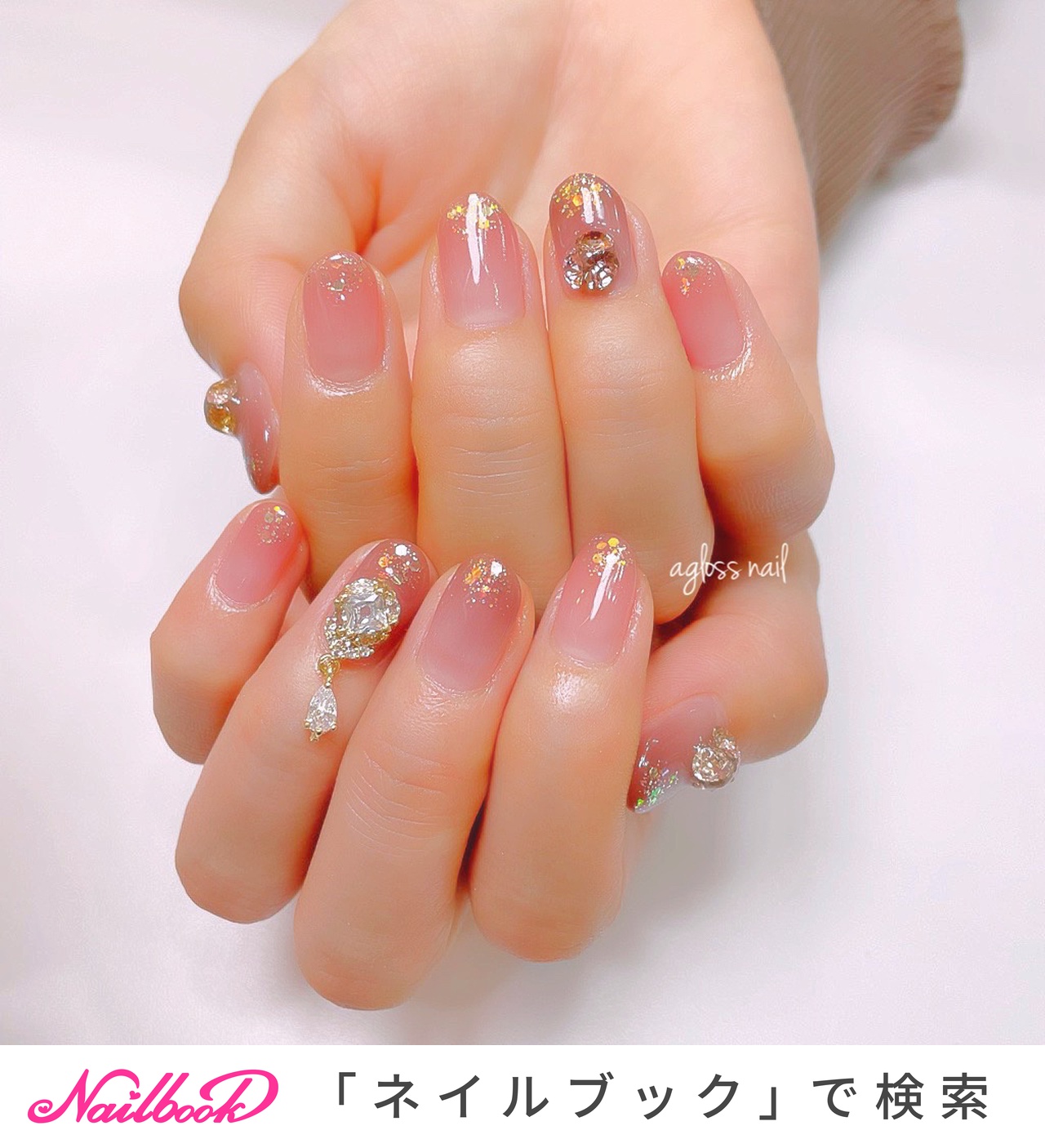揺れるパーツのネイルデザイン ネイルブック
