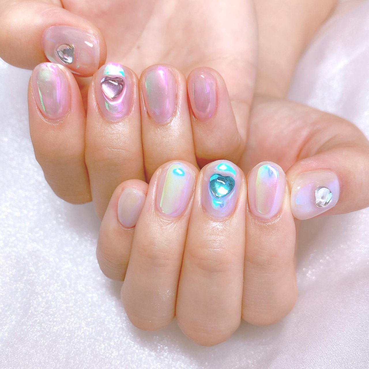 夏 冬 バレンタイン ブライダル ハンド Nail Salon Aizukiのネイルデザイン No ネイルブック