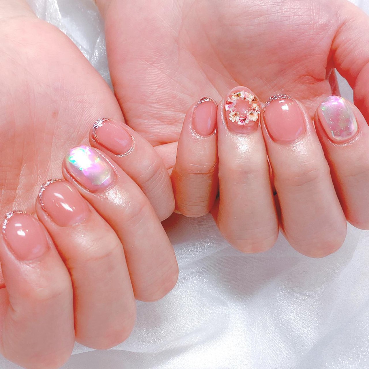 春 オフィス ブライダル デート ハンド Nail Salon Aizukiのネイルデザイン No ネイルブック