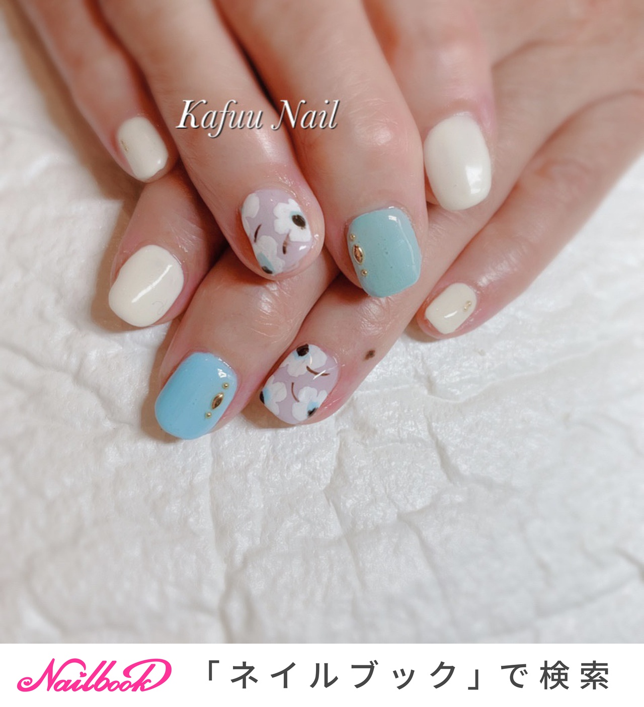 北欧風ネイルのネイルデザイン ネイルブック