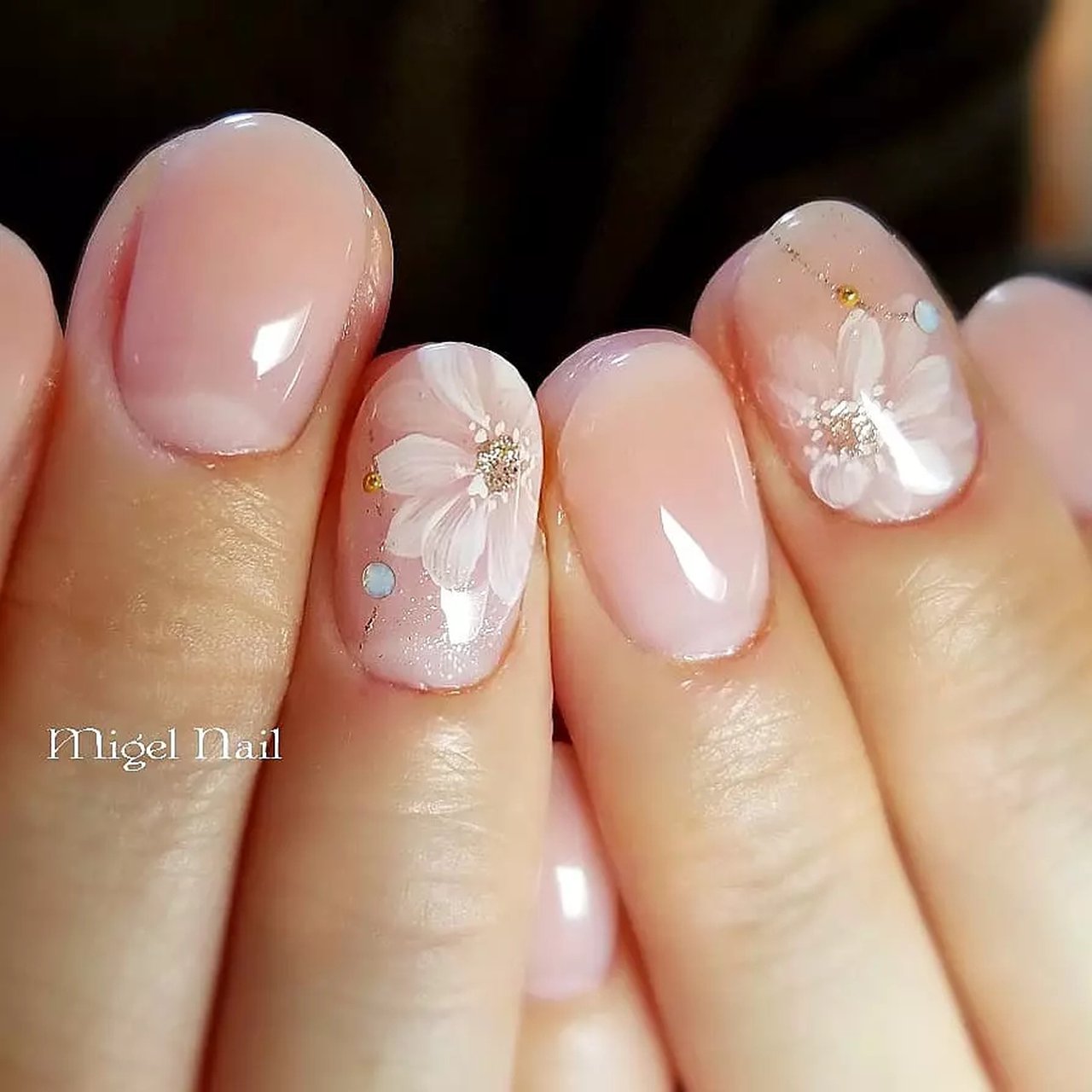 クリスマス オフィス ブライダル ハンド シンプル Migel Nailのネイルデザイン No ネイルブック