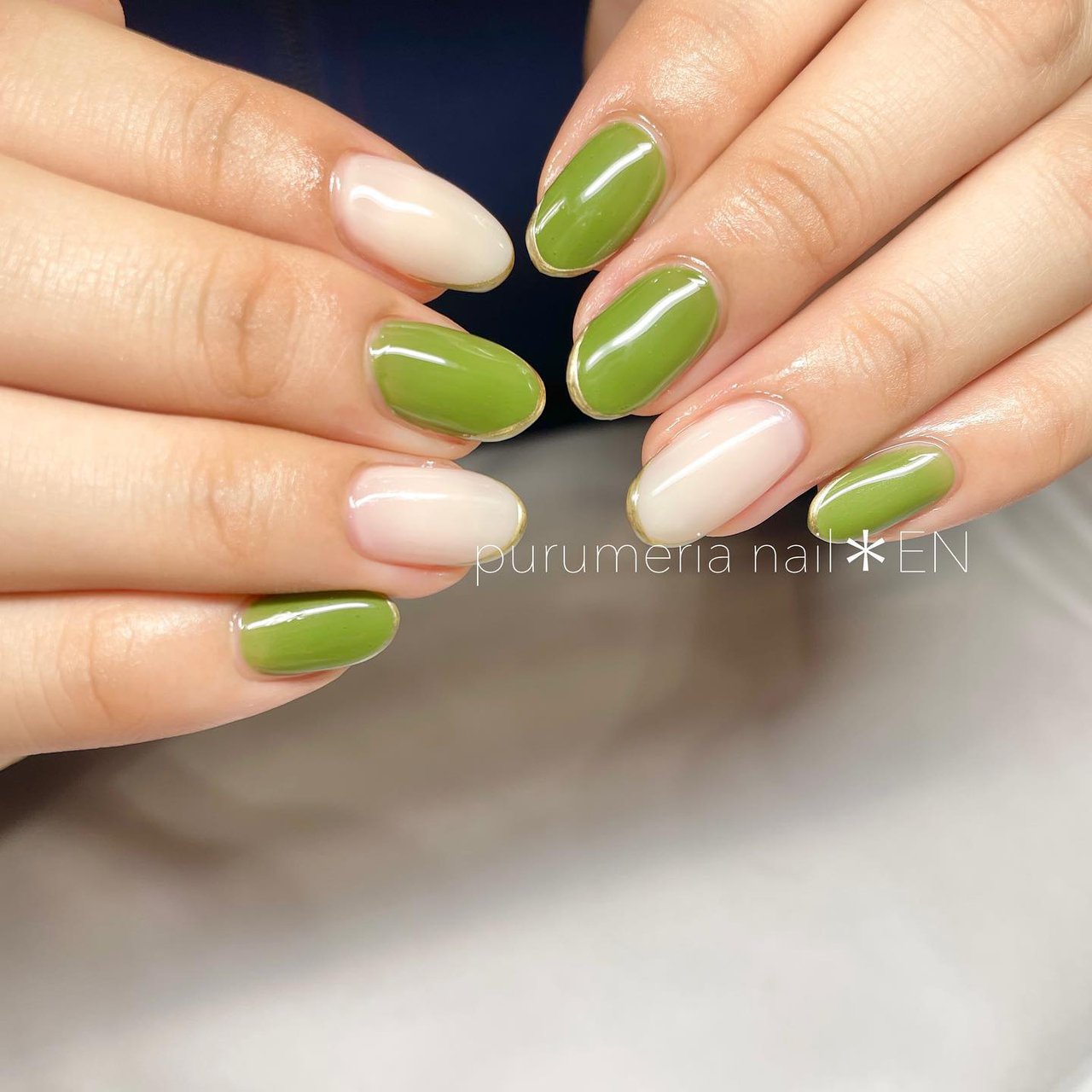 秋 冬 ハンド シンプル フレンチ Purumeria Nail Enのネイルデザイン No ネイルブック