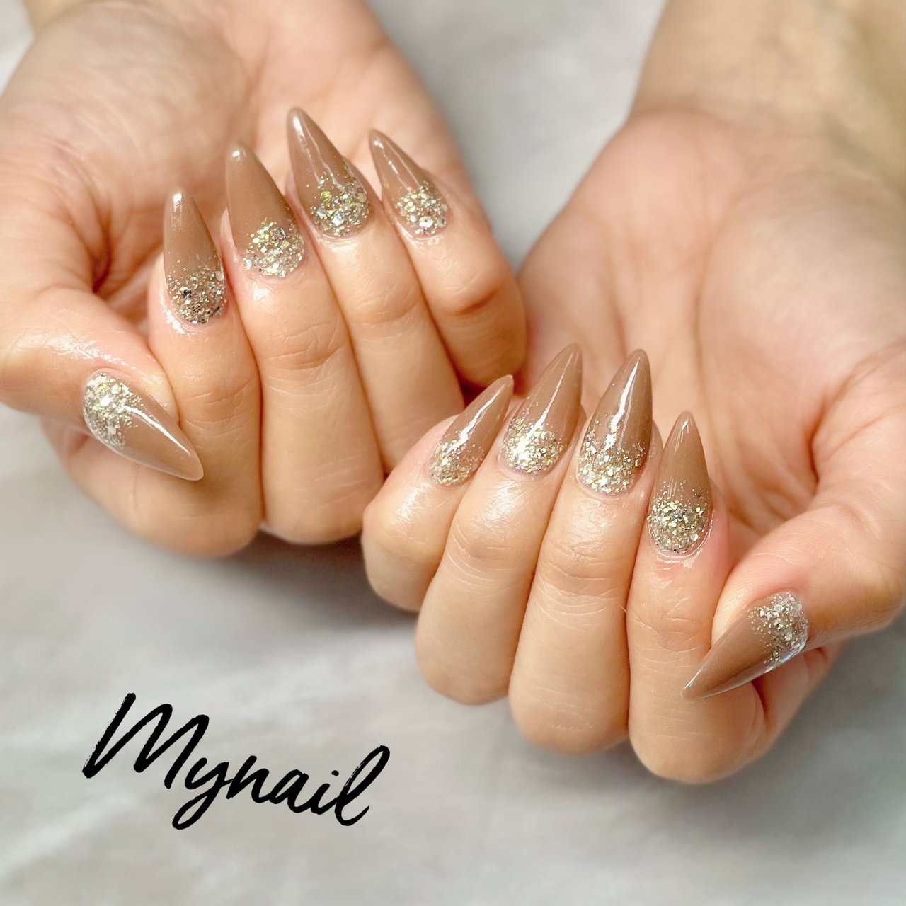 オールシーズン ハンド シンプル グラデーション ホログラム My Nailのネイルデザイン No 616 ネイルブック