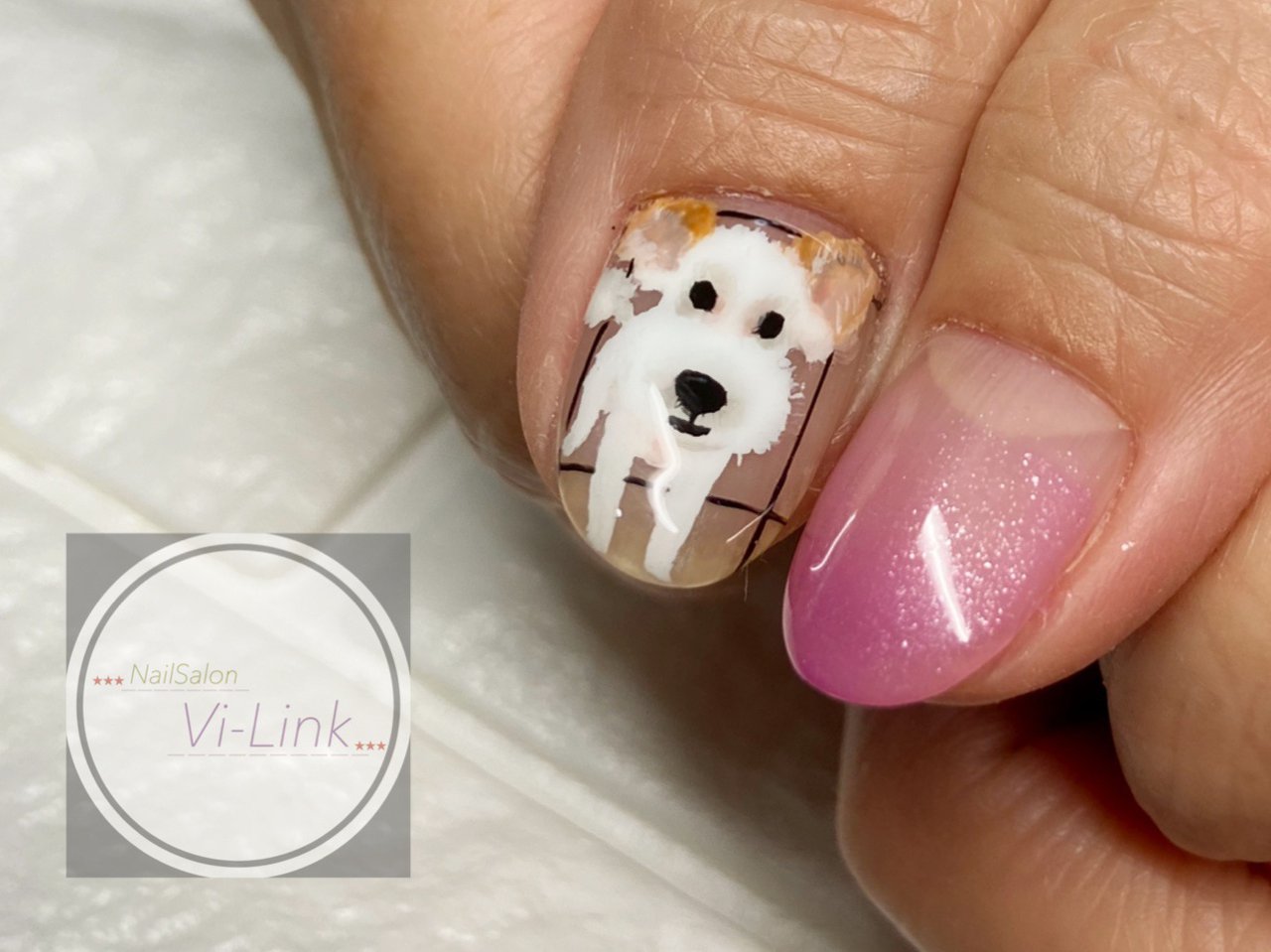 秋 オールシーズン ハンド グラデーション アニマル柄 わんちゃんのネイルデザイン No ネイルブック