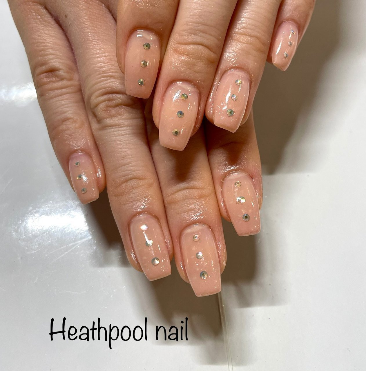 ハンド グラデーション ベージュ ジェルネイル Heathpoolnailのネイルデザイン No ネイルブック