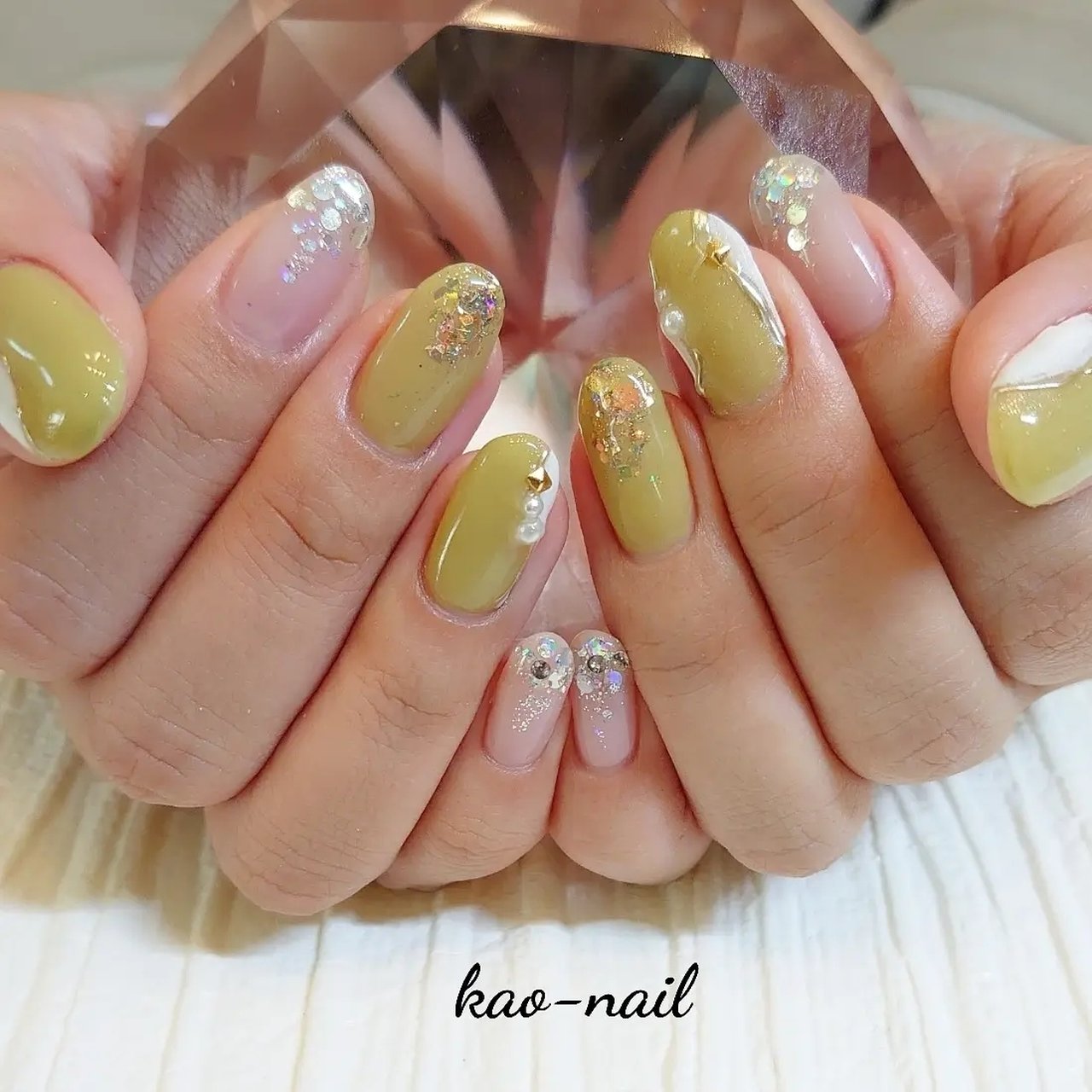 ネイルパーツ KAO-KOMIDA 秋/冬/オールシーズン/オフィス/ハンド - kao-nailのネイルデザイン[No