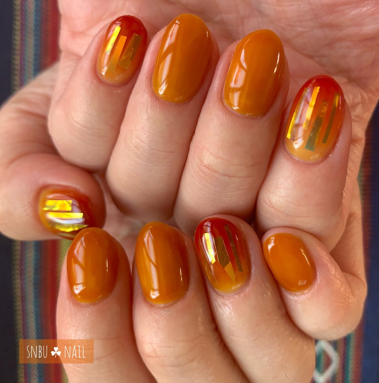 秋 パーティー ハンド グラデーション ホログラム Snbu Nailのネイルデザイン No 604 ネイルブック