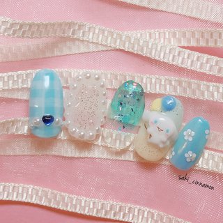 おすすめ順 ラメ ｻﾝﾘｵネイルのネイルデザイン ネイルブック