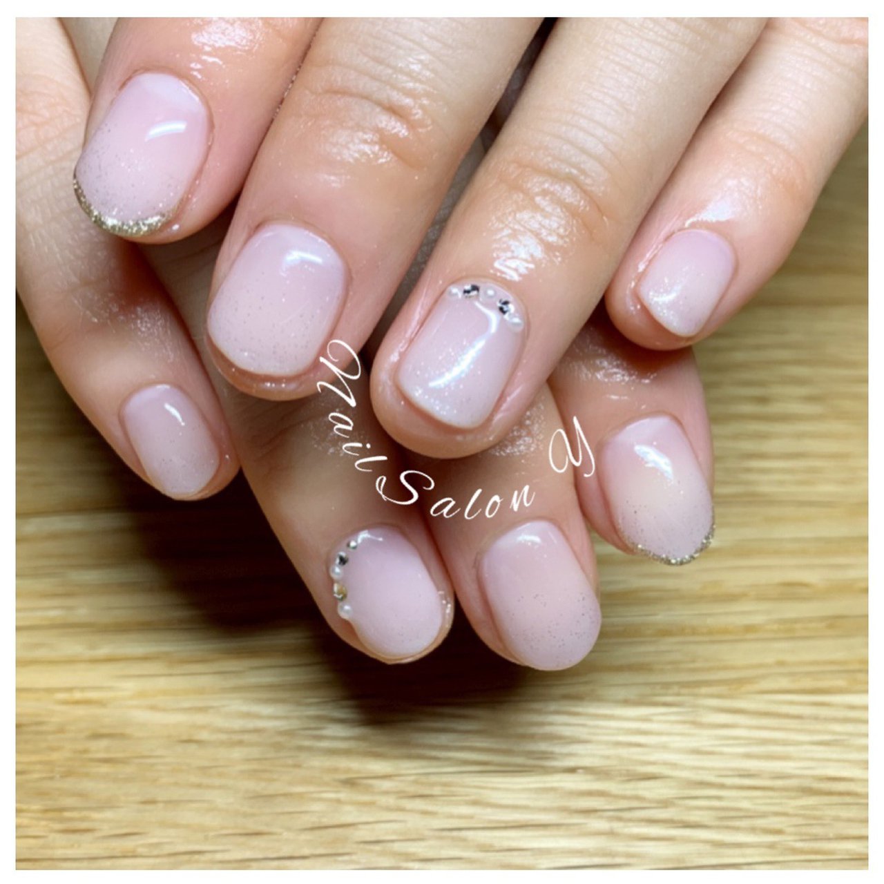 オールシーズン オフィス ブライダル ハンド シンプル Nailsalon Yのネイルデザイン No ネイルブック