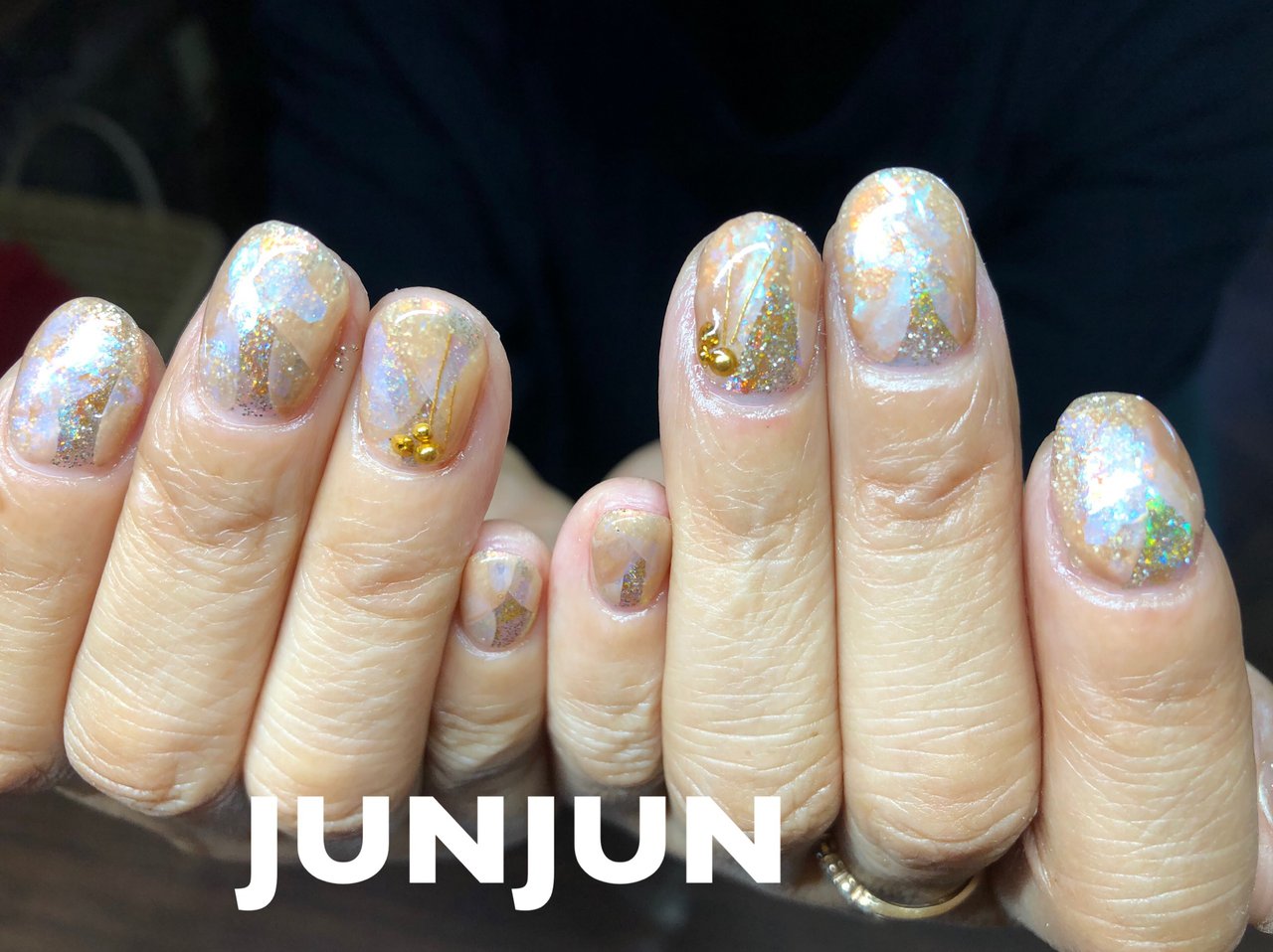 オールシーズン ハンド ニュアンス ミディアム ベージュ Junjunのネイルデザイン No ネイルブック