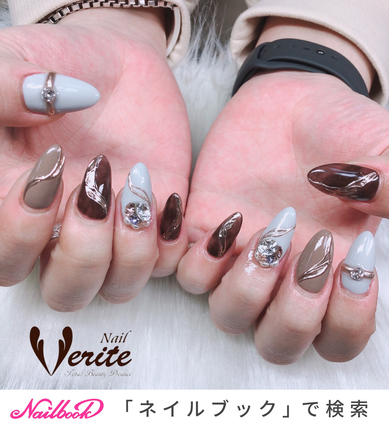 秋 冬 オールシーズン ハンド ワンカラー Nail Veriteのネイルデザイン No ネイルブック