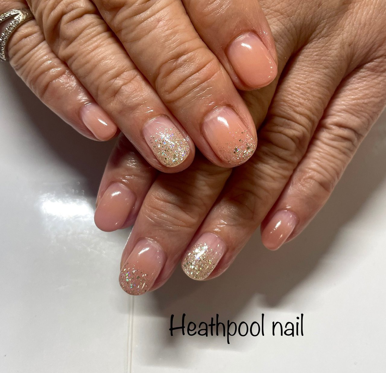 ハンド グラデーション ホログラム ラメ ピンク Heathpoolnailのネイルデザイン No ネイルブック