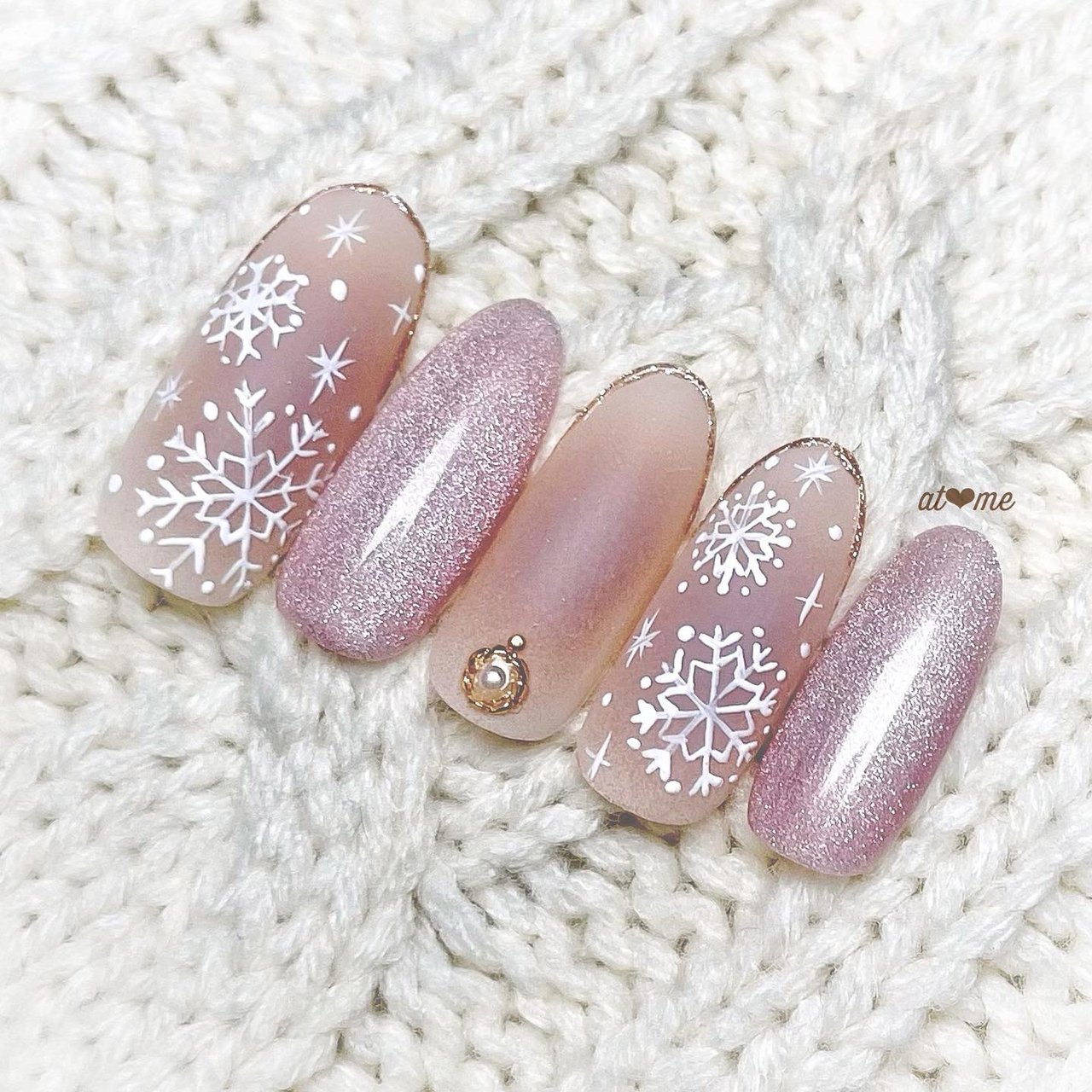 秋 冬 お正月 クリスマス ハンド At Meのネイルデザイン No ネイルブック