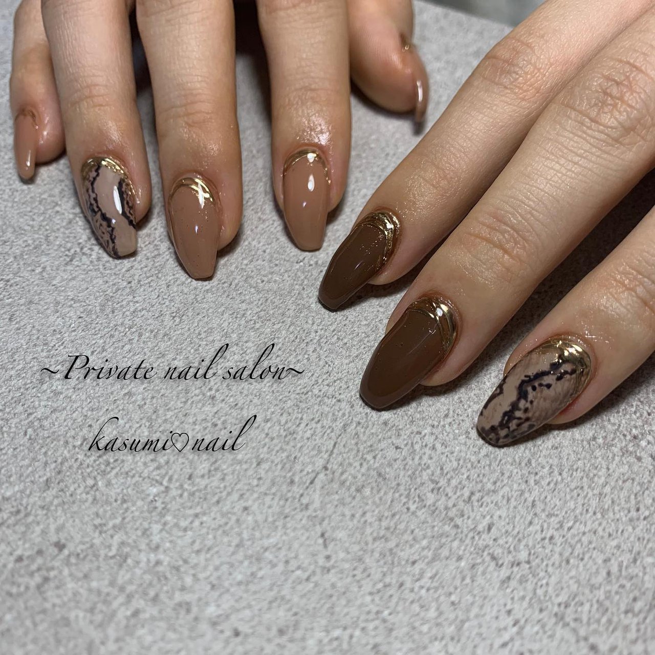 秋 冬 女子会 ハンド シンプル Kasumi Nailのネイルデザイン No ネイルブック