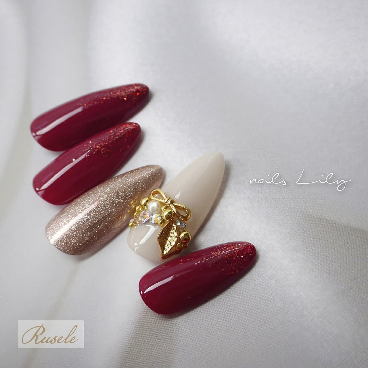 冬 クリスマス パーティー 女子会 ハンド Nails Lily ネイルズリリィのネイルデザイン No ネイルブック