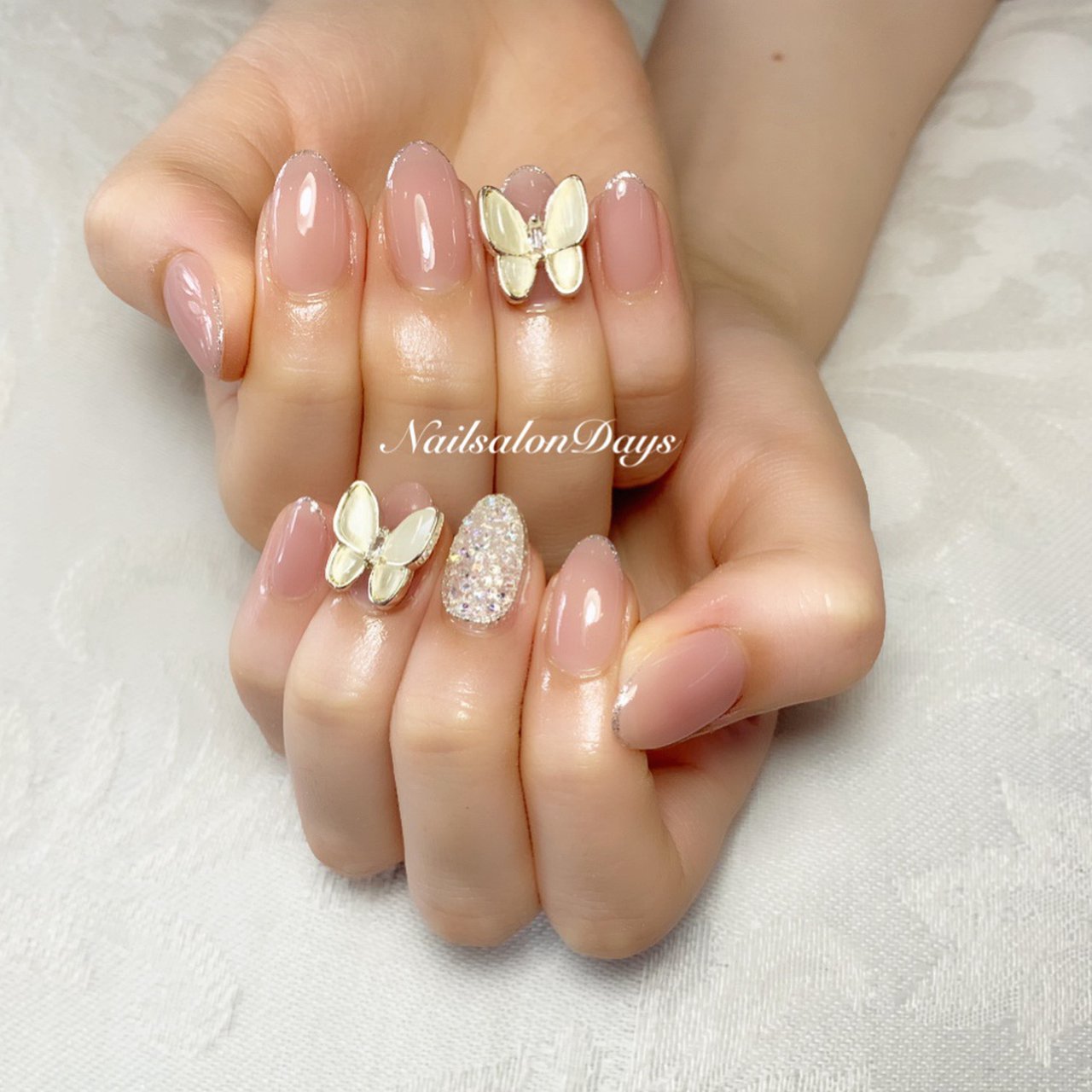 成人式 卒業式 入学式 ブライダル シンプル Nail Salon Daysのネイルデザイン No ネイルブック
