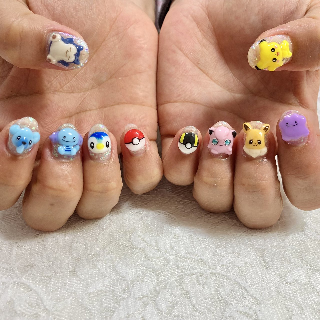 ハンド 痛ネイル キャラクター 3d Moco Nailのネイルデザイン No ネイルブック