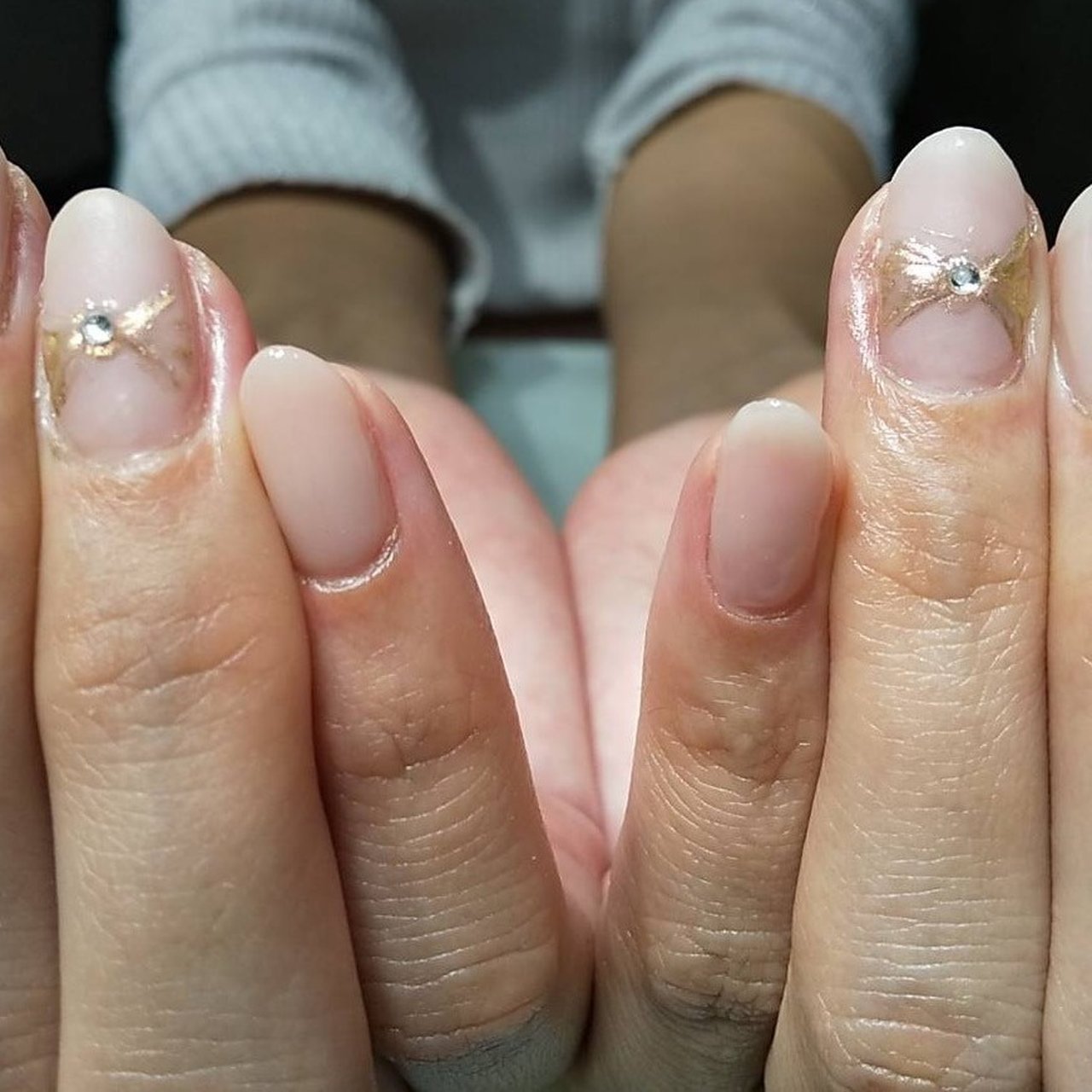 オールシーズン ハンド シンプル ピンク グレージュ S Nailのネイルデザイン No ネイルブック