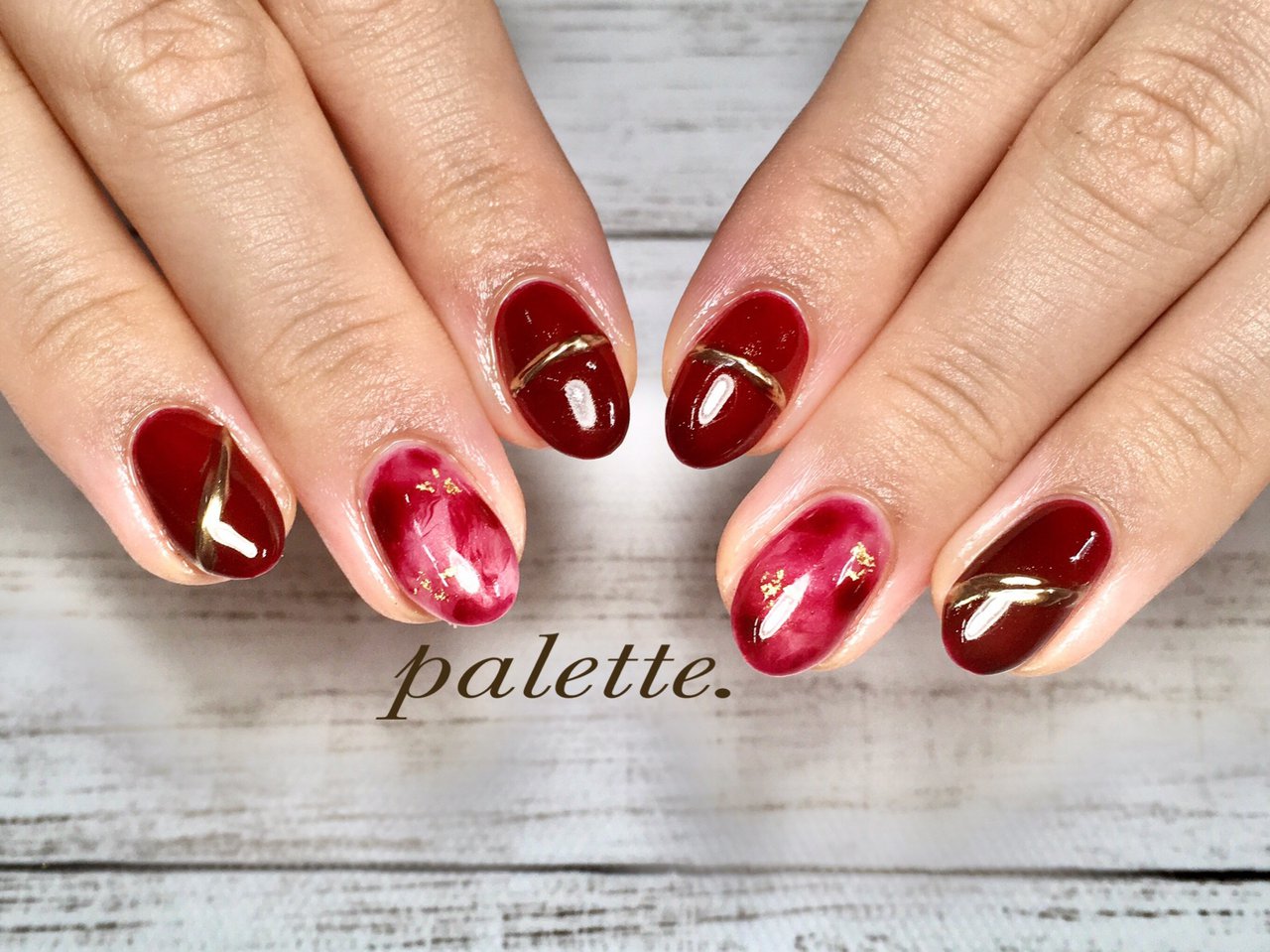 秋 冬 クリスマス パーティー ハンド Nail Paletteのネイルデザイン No ネイルブック