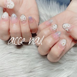 ホロ花のネイルデザイン ネイルブック