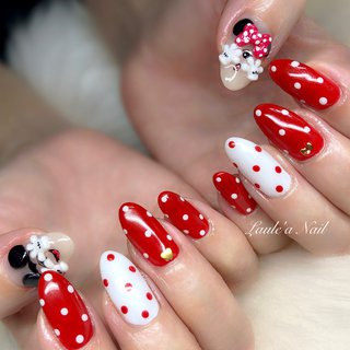 目隠しミニーのネイルデザイン｜ネイルブック 