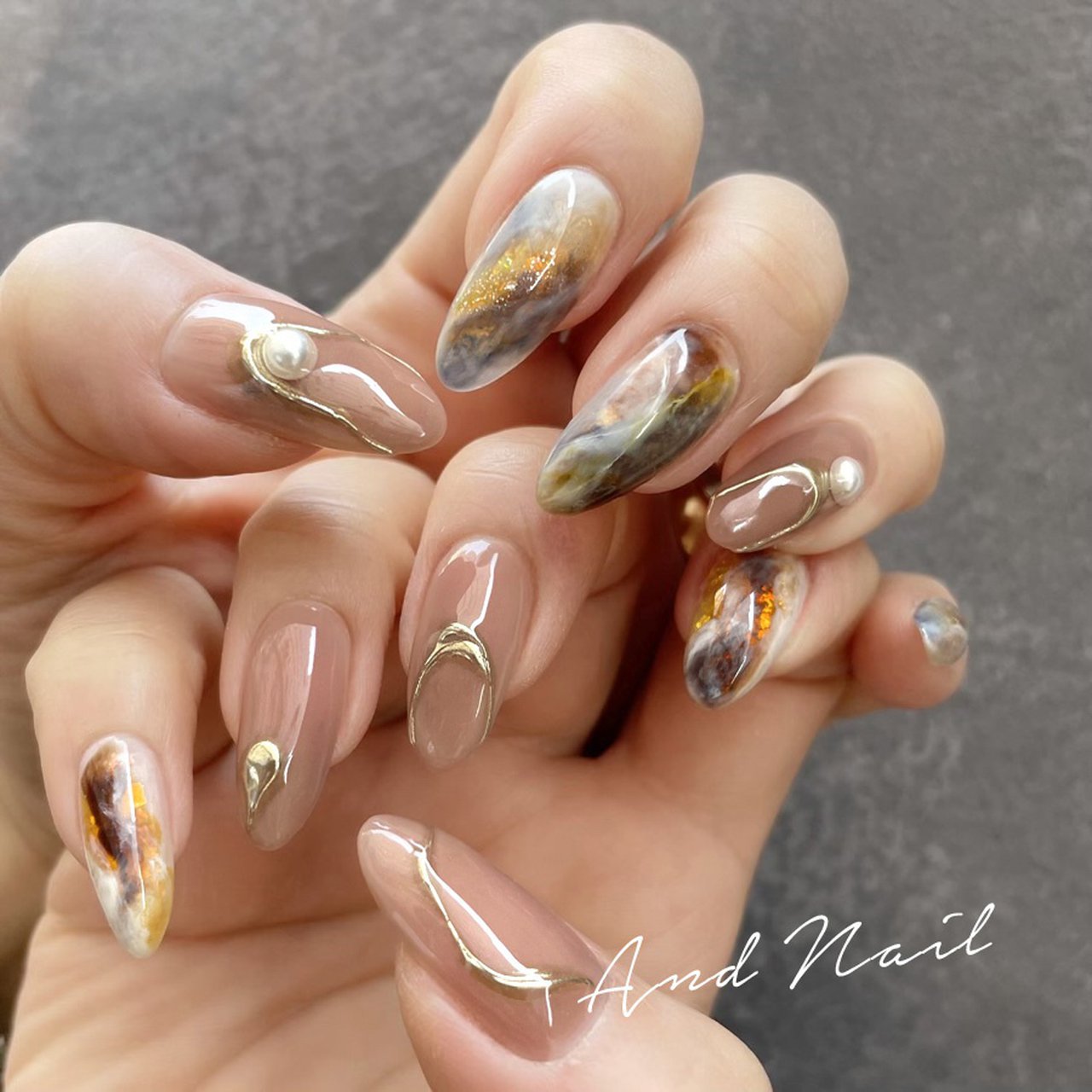 秋 冬 オールシーズン 旅行 ハンド 福岡アンドネイルのネイルデザイン No ネイルブック