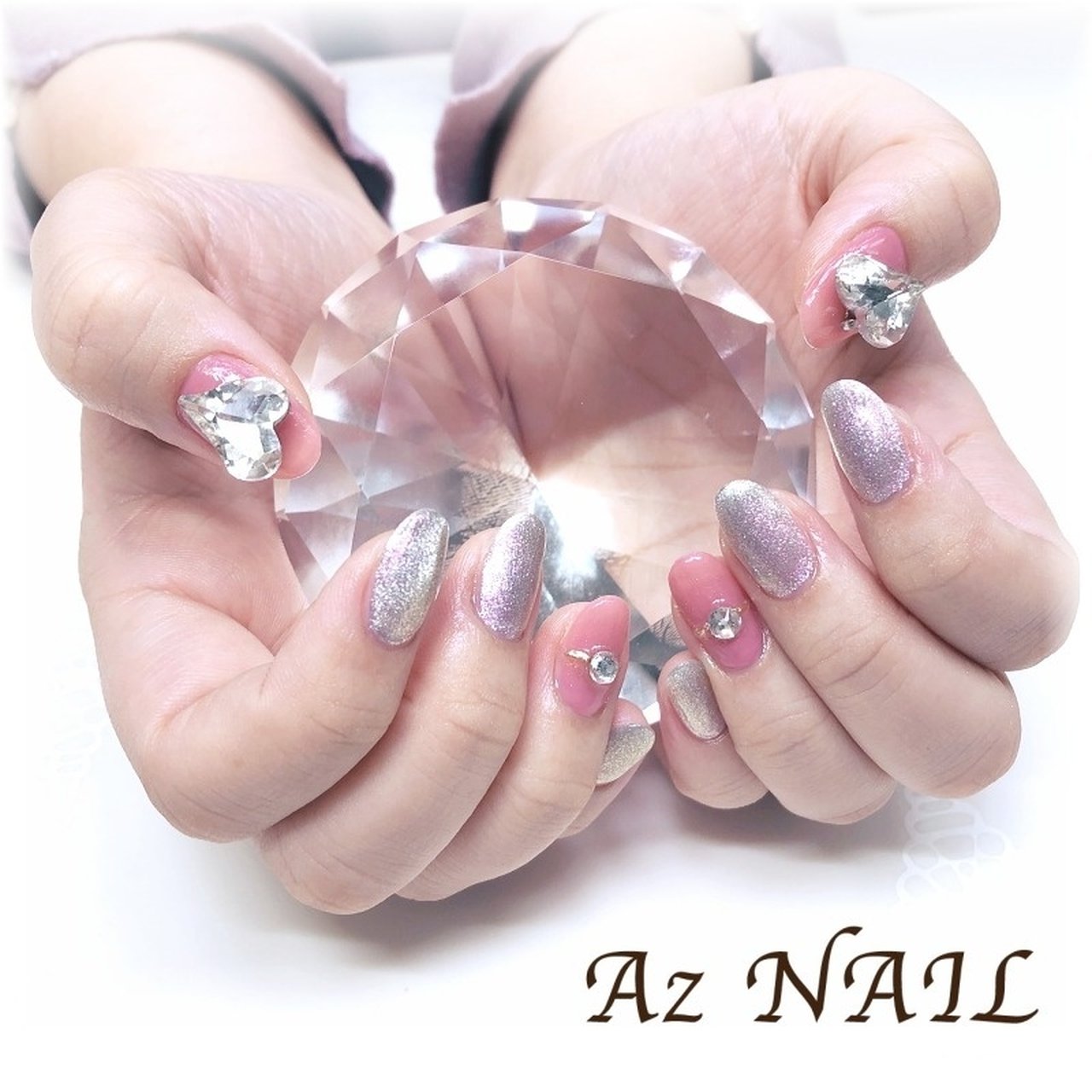 冬 バレンタイン クリスマス パーティー ビジュー Az Nail ゆき のネイルデザイン No ネイルブック