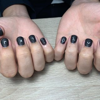 ブラック 黒 さくらんぼネイルのネイルデザイン ネイルブック