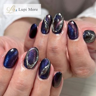 ダブルギャラクシーネイルのネイルデザイン ネイルブック