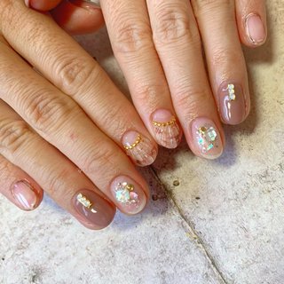 夏 アニマル柄のネイルデザイン ネイルブック