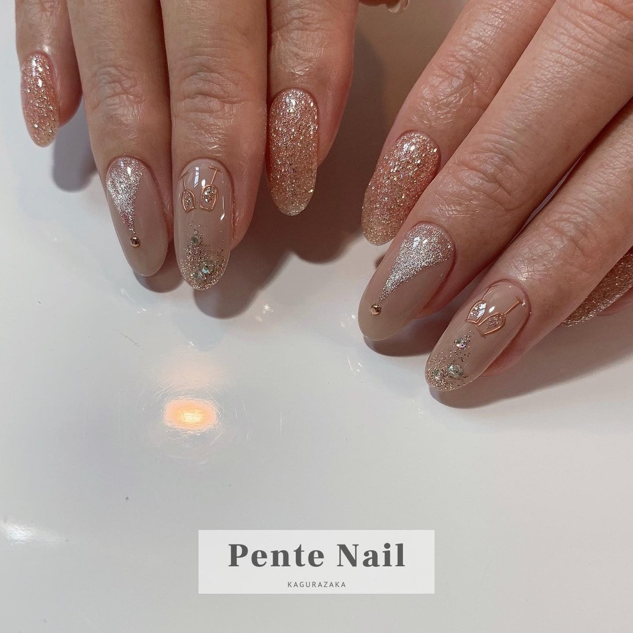 冬 クリスマス パーティー デート ハンド Pente Nailのネイルデザイン No ネイルブック