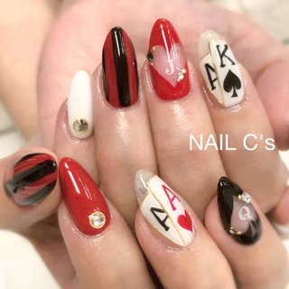 トランプネイルのネイルデザイン ネイルブック