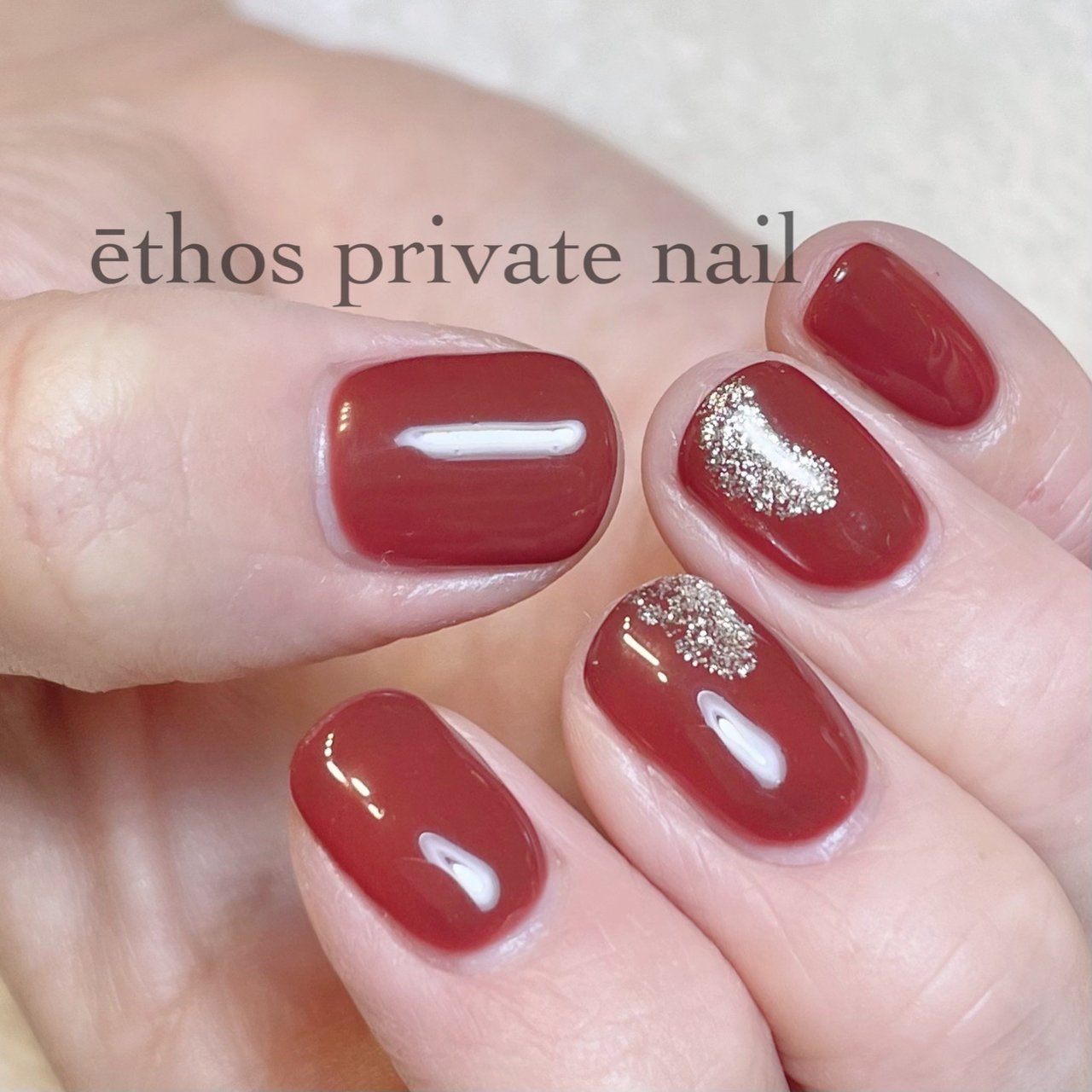 冬 クリスマス オフィス デート ハンド Ethos Nailのネイルデザイン No ネイルブック
