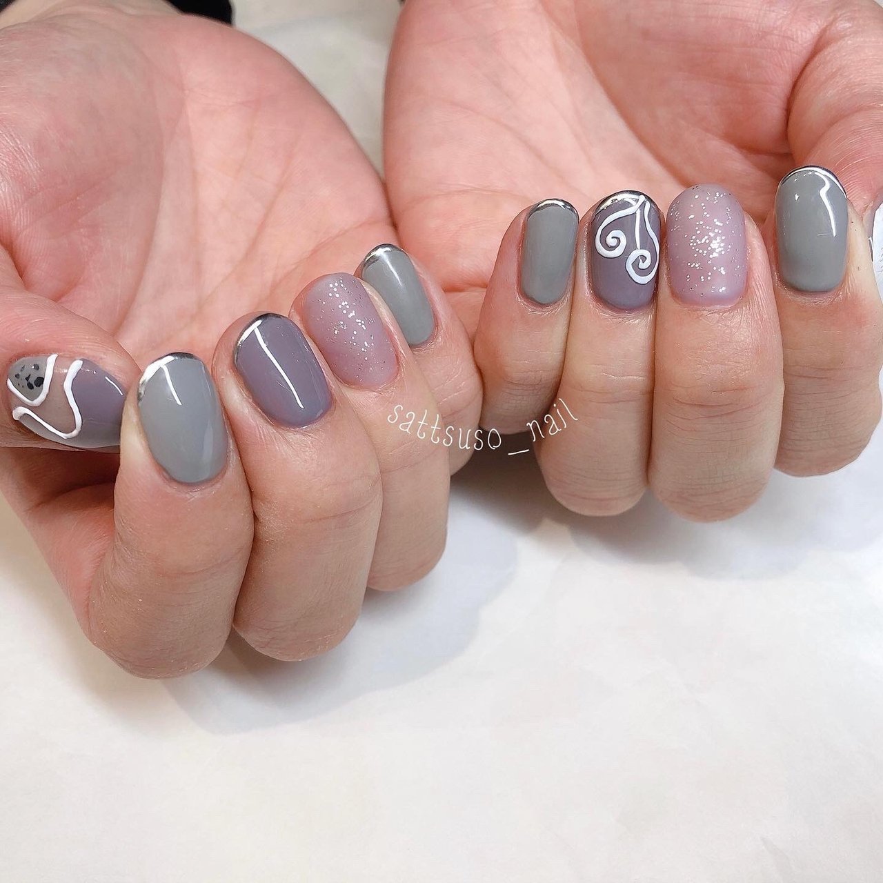 ハンド 痛ネイル Sattsuso Nailのネイルデザイン No ネイルブック