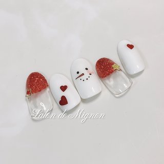 人気順 雪だるまのネイルデザイン ネイルブック