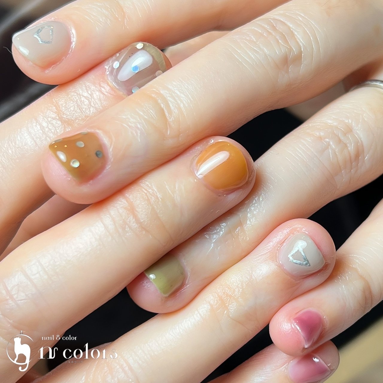 秋 冬 ハンド ニュアンス ショート 仙台 N Colors エヌカラーズ のネイルデザイン No ネイルブック