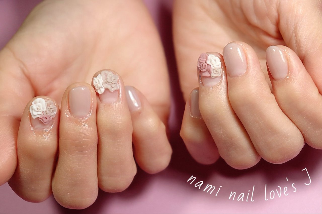オールシーズン 成人式 オフィス ブライダル ワンカラー Private Nail Salon Nami Nail Love S J のネイル デザイン No ネイルブック