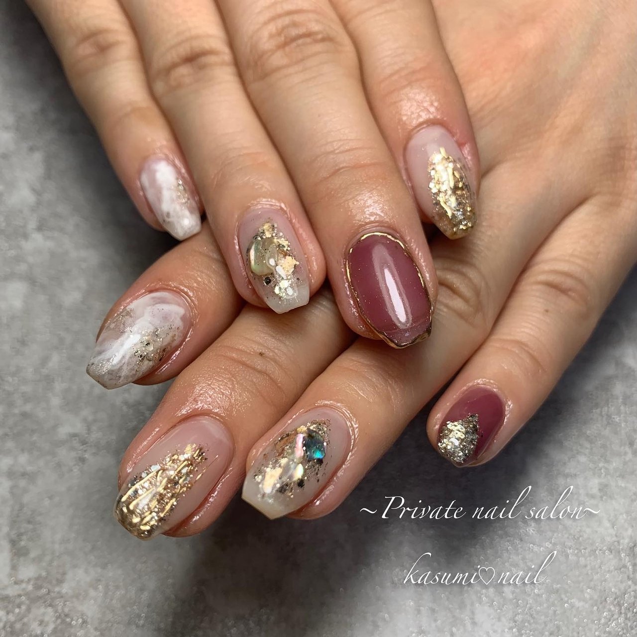 オールシーズン 旅行 パーティー 女子会 ハンド Kasumi Nailのネイルデザイン No ネイルブック