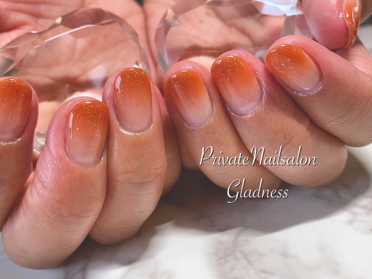 秋 冬 ハンド シンプル グラデーション Nailsalon Gladnessのネイルデザイン No ネイルブック