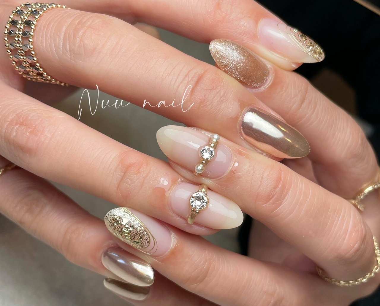 オールシーズン オフィス パーティー デート ハンド Nuu Nailのネイルデザイン No ネイルブック