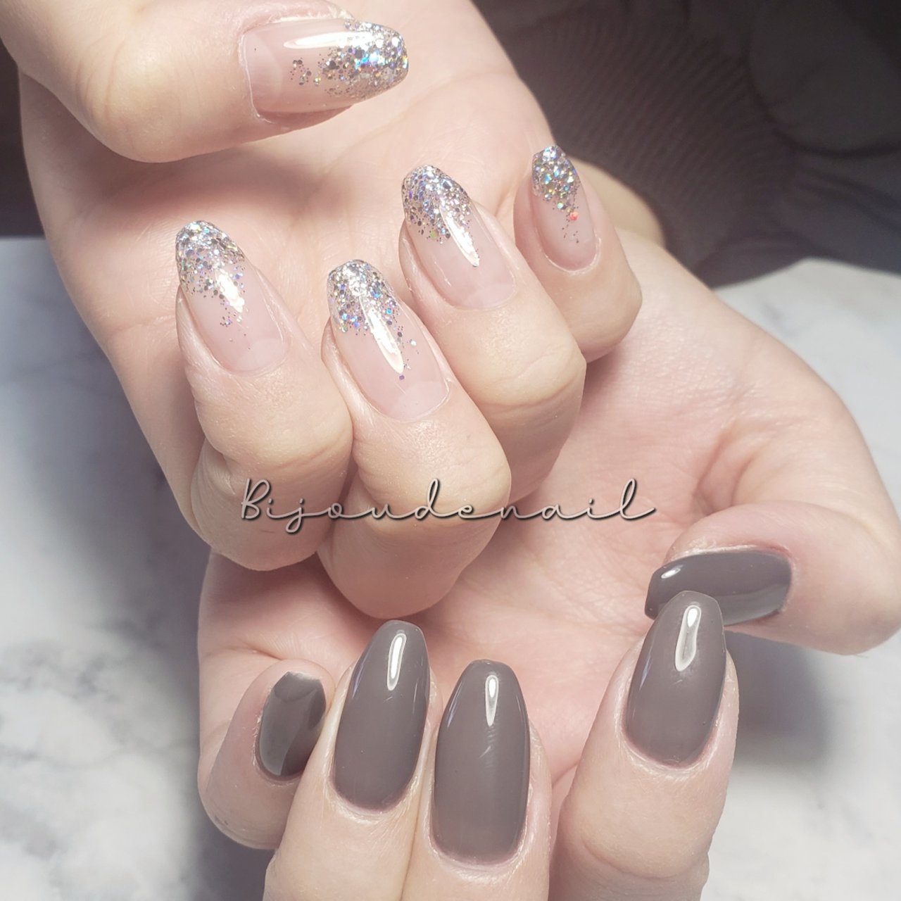 オールシーズン オフィス パーティー 女子会 ハンド Bijoude Nail ビジュードネイル のネイルデザイン No ネイル ブック