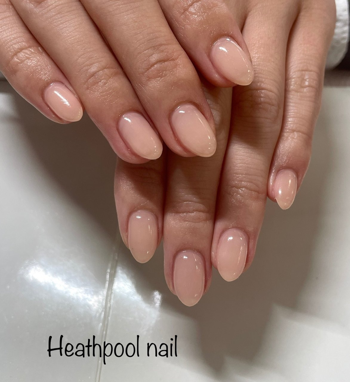 ハンド/ワンカラー/ベージュ/ジェルネイル - heathpoolnailのネイル