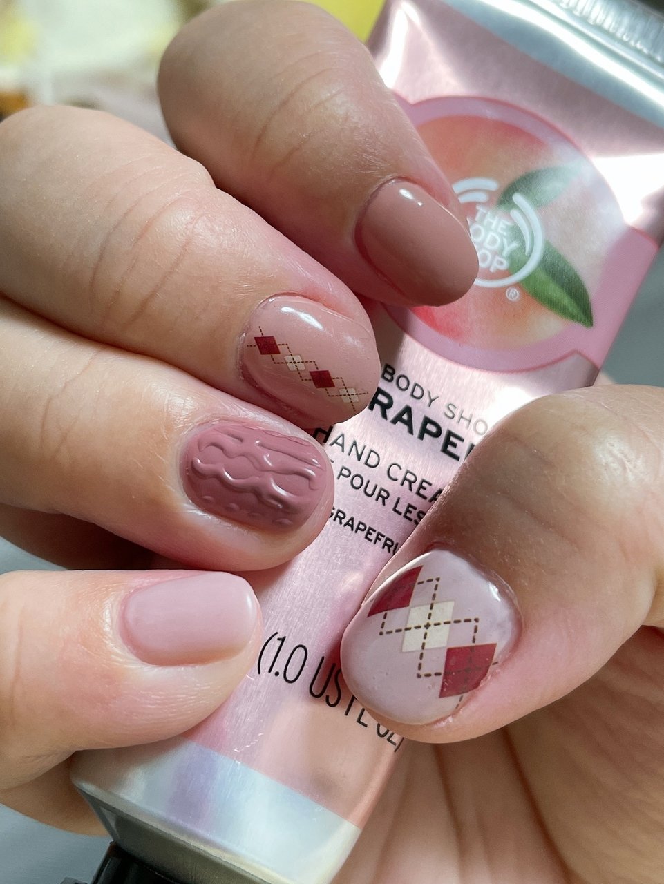 秋 冬 クリスマス ニット アーガイル なちゅ ﾟのネイルデザイン No ネイルブック