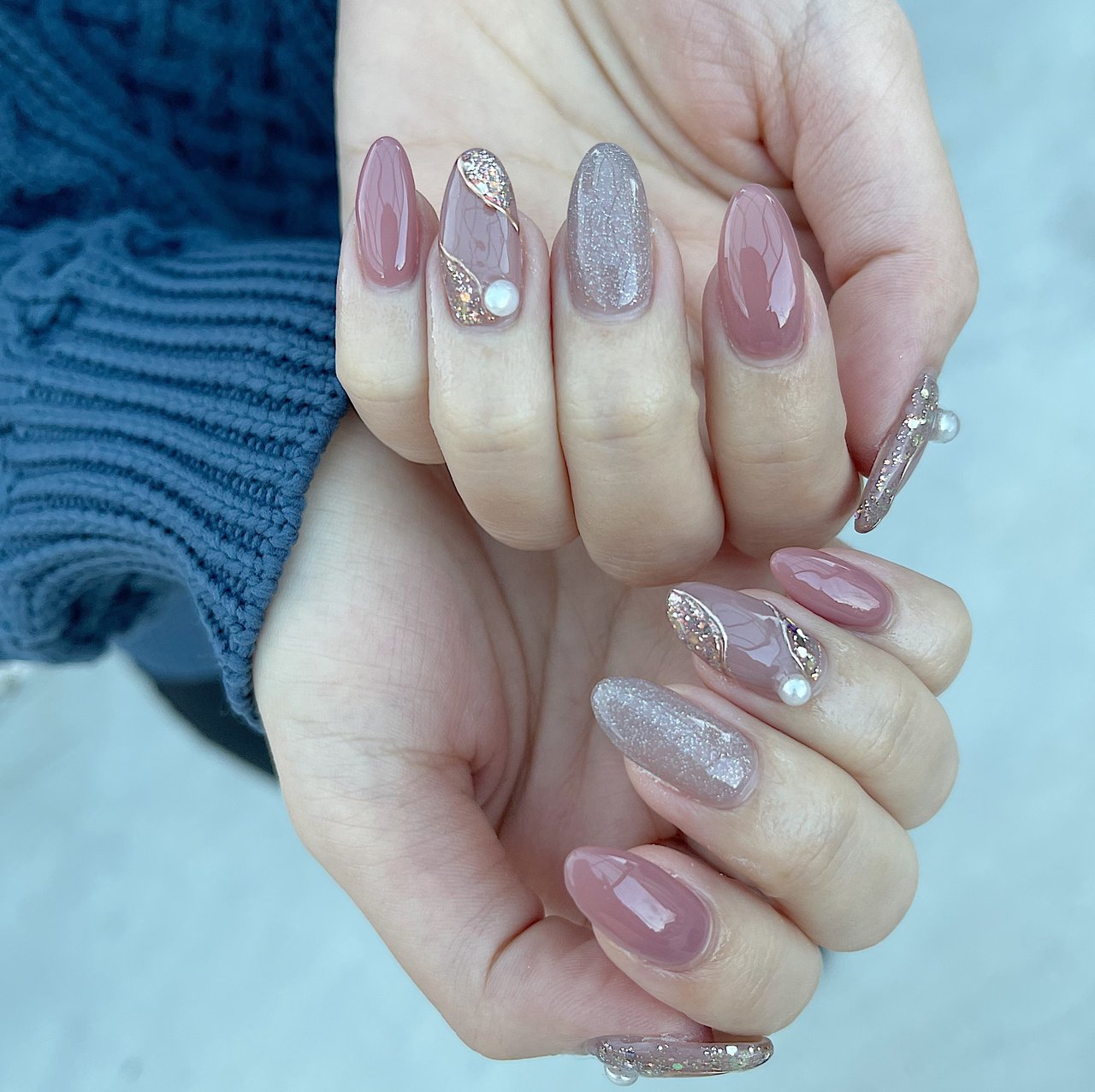 オールシーズン ハンド ホログラム ミラー ロング Nail Kuuのネイルデザイン No ネイルブック