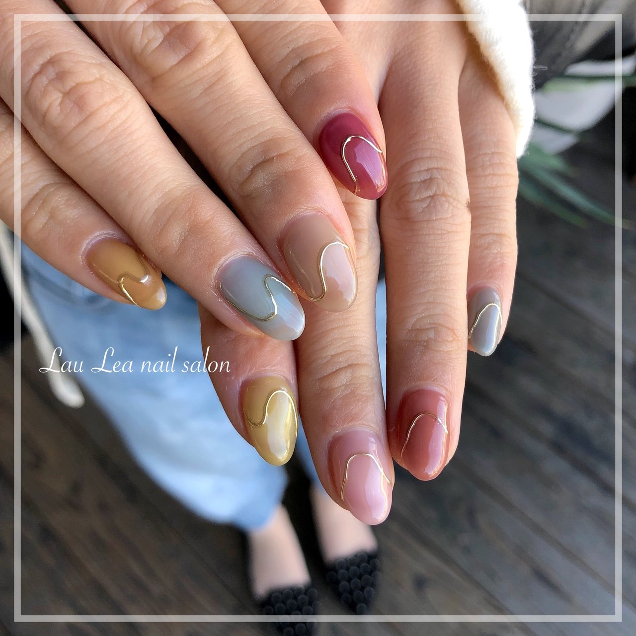 春 秋 冬 オールシーズン ハンド Lau Lea Nail Salonのネイルデザイン No ネイルブック