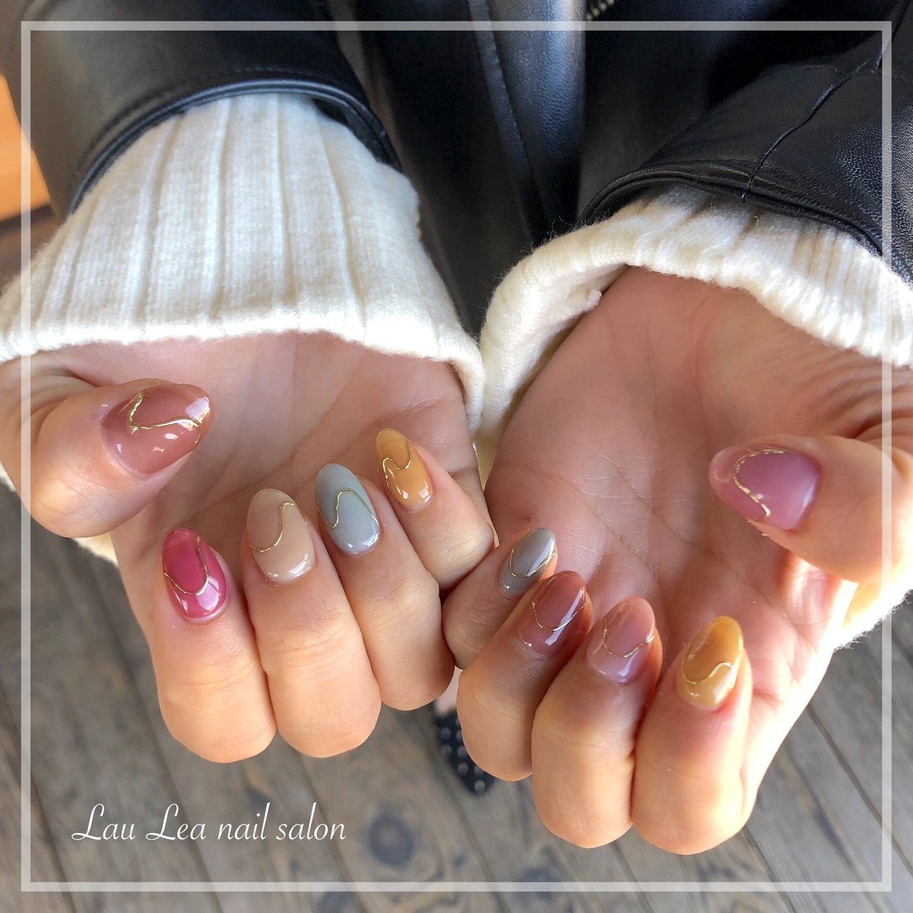 春 秋 冬 オールシーズン ハンド Lau Lea Nail Salonのネイルデザイン No ネイルブック