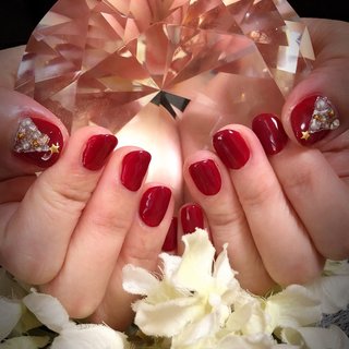 ハンド アメリカンチェリーのネイルデザイン ネイルブック