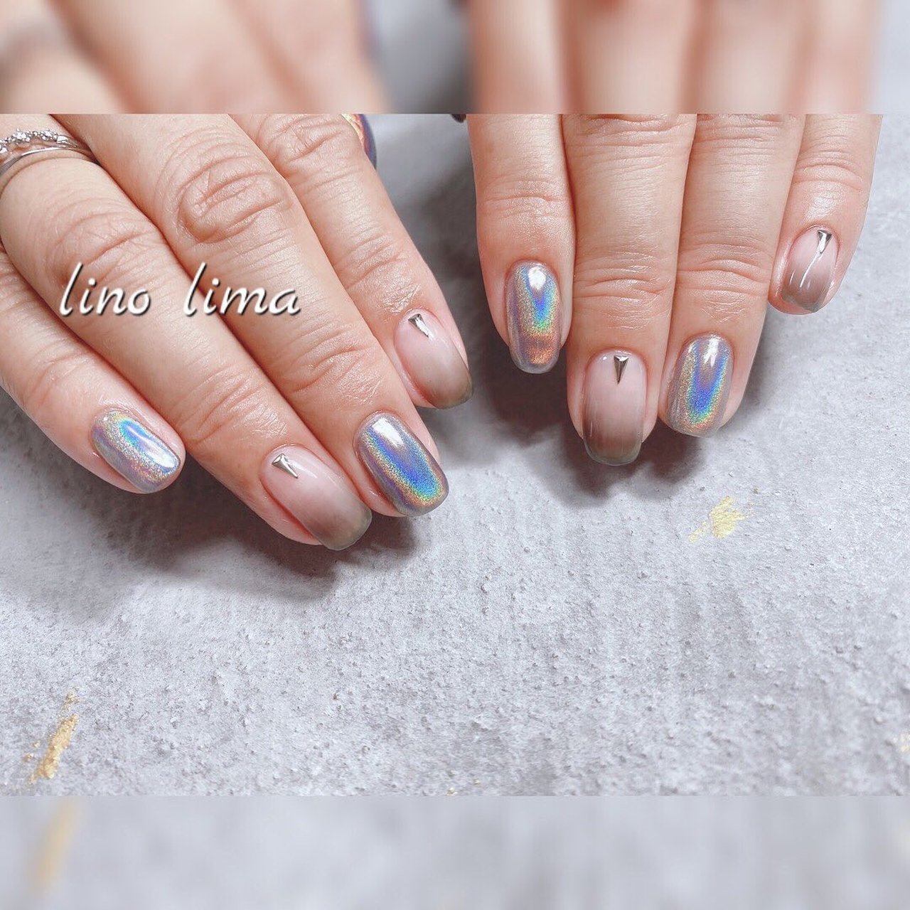 グレー ブラック お客様 Lino Lima リノ リマ のネイルデザイン No ネイルブック